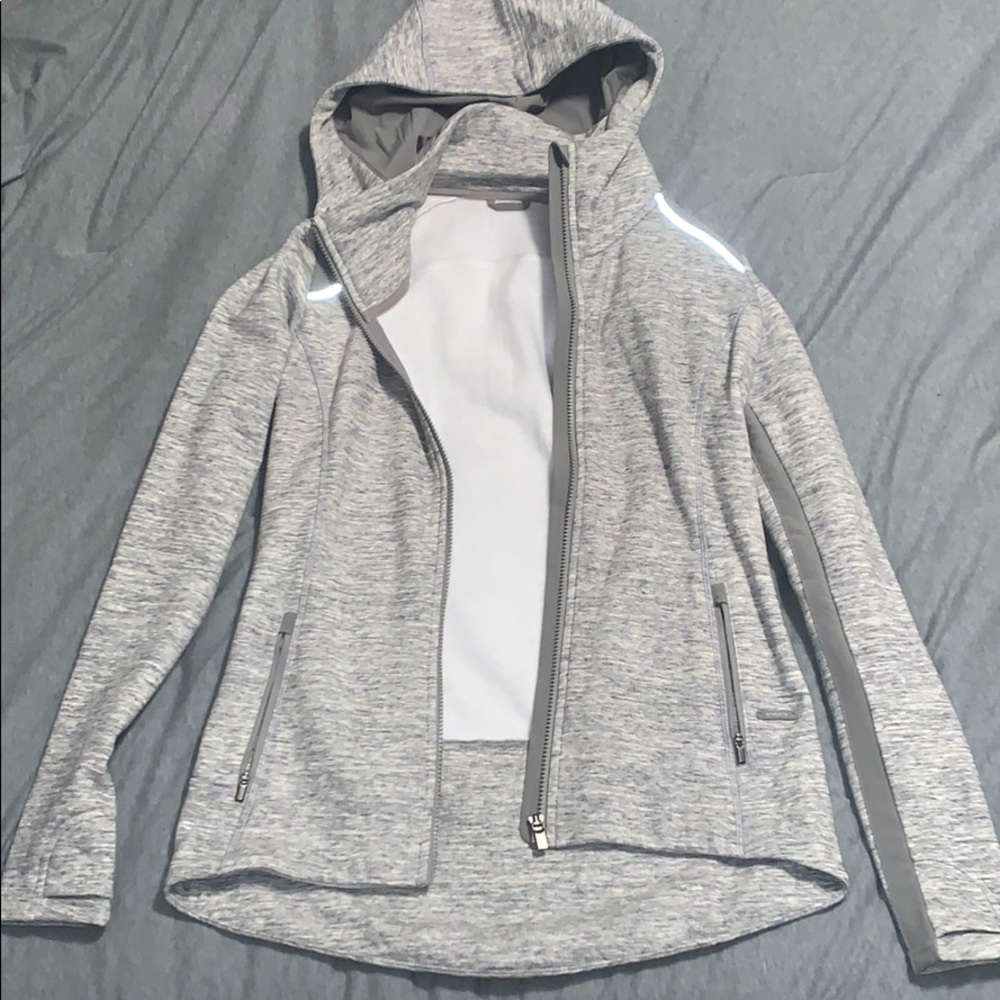 Light Grey Zip Up Athelta Hoodie!